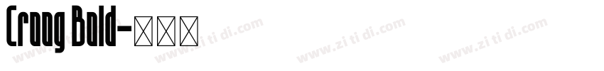 Croog Bold字体转换